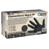 Diamanticecs Negro PF  - Guantes de nitrilo textura diamantada