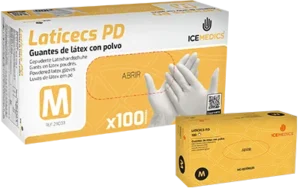 Laticecs PD - Guantes de latex con polvo