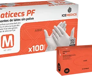 Laticecs PF - Guantes de latex sin polvo