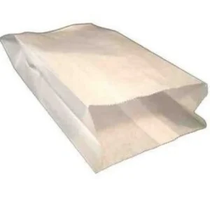 BOLSA PAPEL ANTIGRASA 12+6*20 cm 35GR BLANCO 1000U